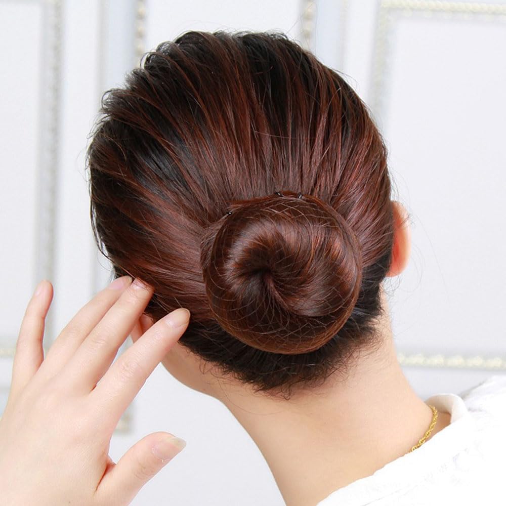 ISHR Chignon Net, Hair Bundling Net, 10 Pieces, Black Hair