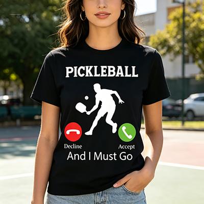 Pickleball Is Calling And I Classic  T Shirts Premium T Shirt Hip Hop Camisas  Unisex Clothes