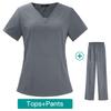 Women's and Men's Short Sleeve Scrub Suit for Dental, ICU, and Salon Professionals
