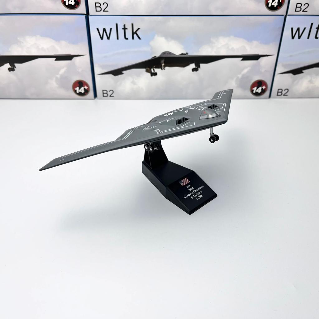 Kampfflugzeugmodell im Maßstab 1/200, US B-2 Spirit Bomber, Militärflugzeug-Nachbildung, Flugzeug aus dem Zweiten Weltkrieg, Sammlerspielzeug für Jungen