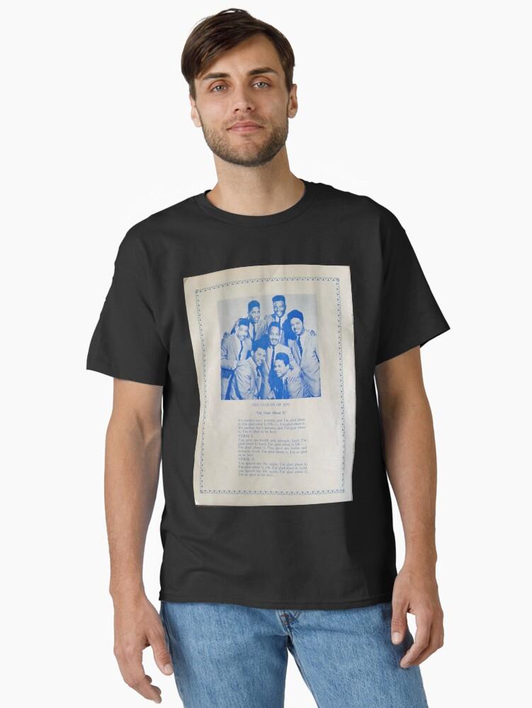 T-Shirt The Four Tops Clouds Of Joy Misto Cotone Nero Gospel
