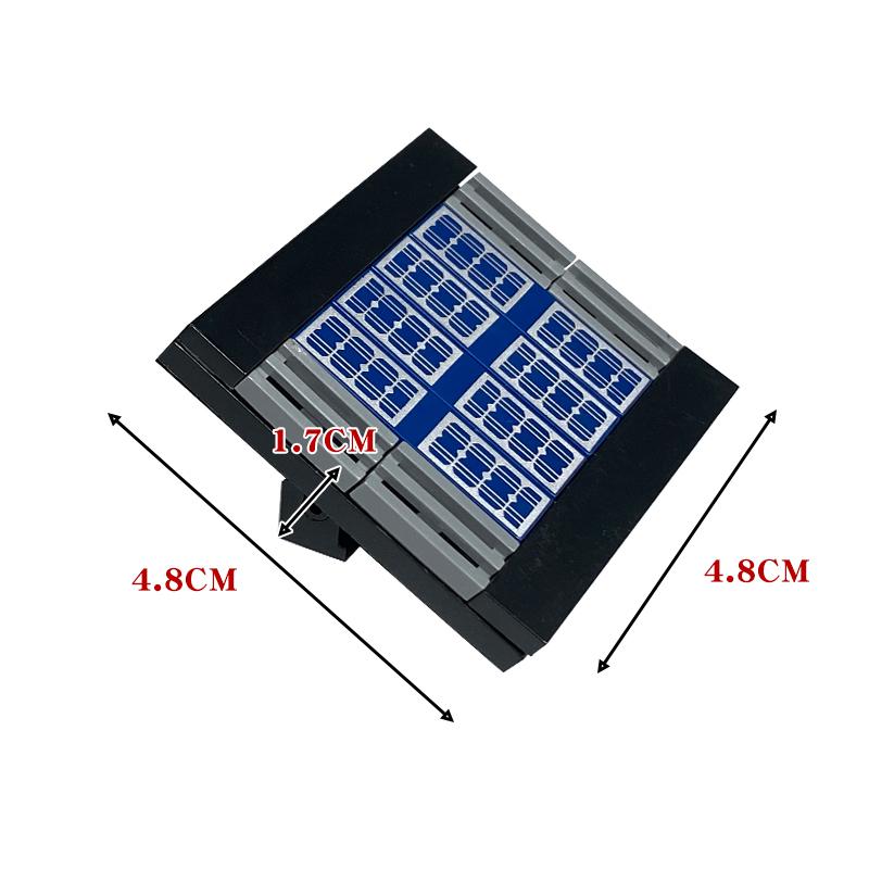 MOC Bausteine Solarpanel Bedruckte Fliese 1x4 2431pb499 Straßenlaterne Zusammengebaut Stadt Haus Bausteine Zubehör Kinderspielzeug Geschenke