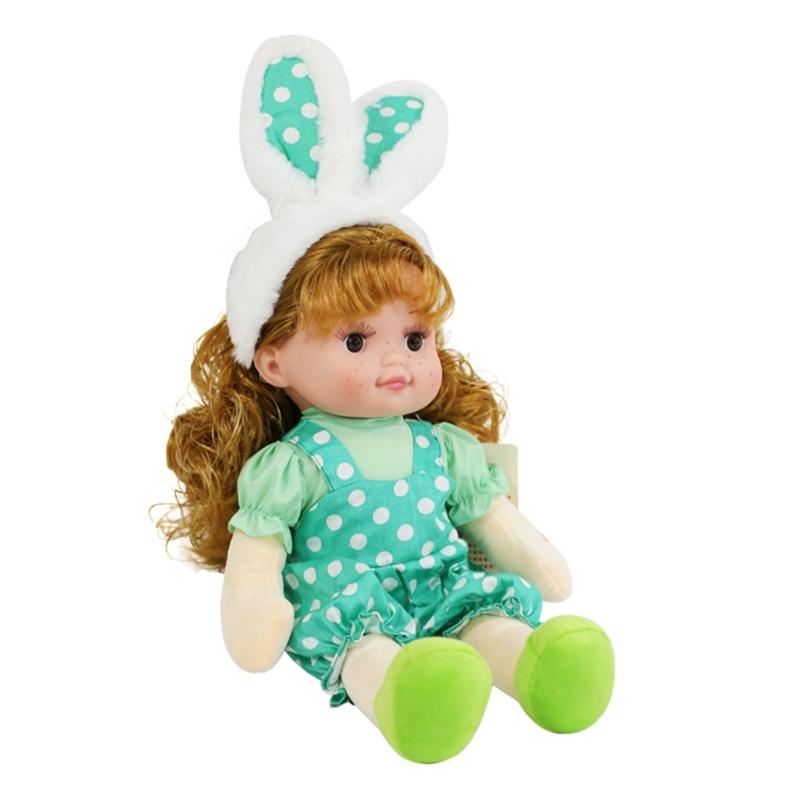 40cm Reborns Toddler Popular Realistic Girl Doll with Braided Jumpsuit Headband Soft Body High-quality Handmade Doll