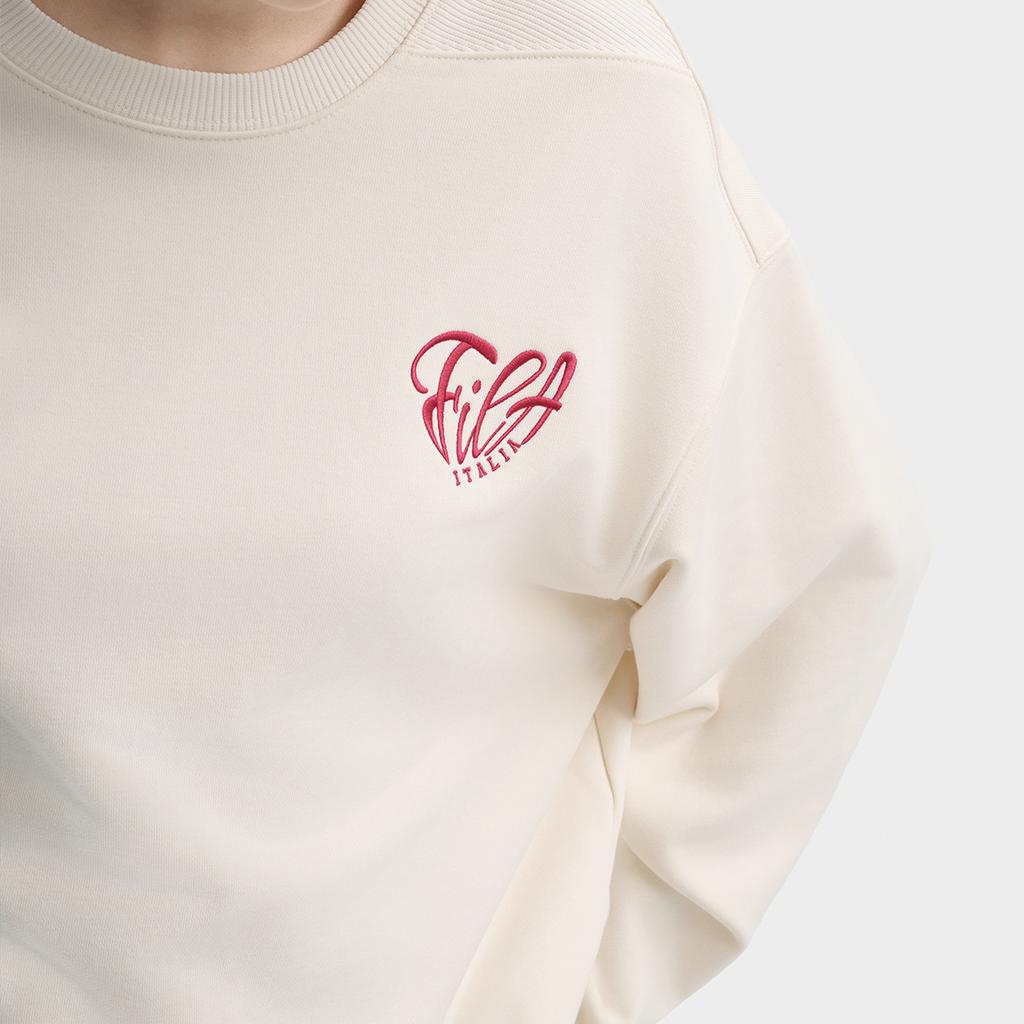 New FILA Sweatshirts Men's Steam White F11U439202FIV