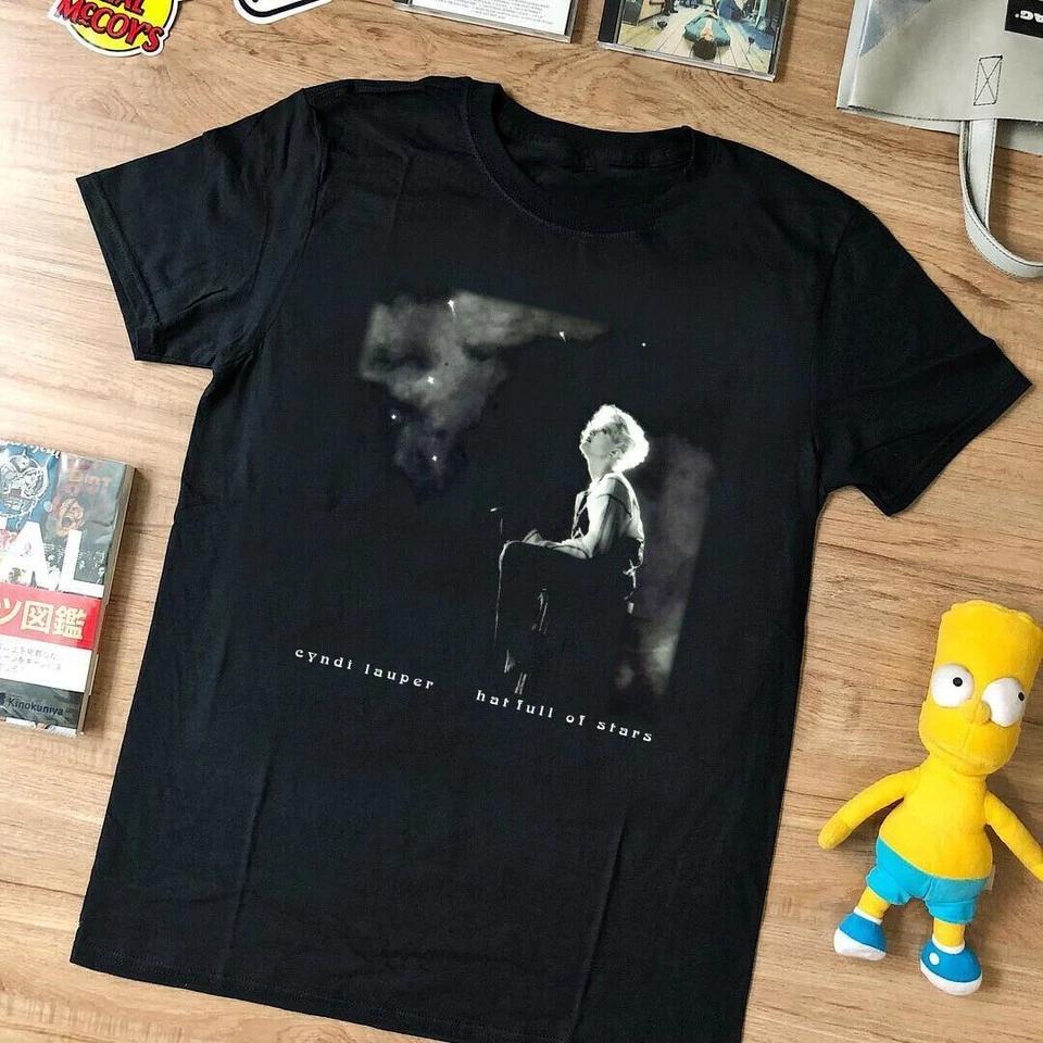 

VTG rare Cyndi Lauper 1993 Hat Full Of Stars Black Men All Size T-shirt XL