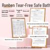 RUNBEN Kids Bubble Shampoo & Body Wash with Peach Leaf Extract