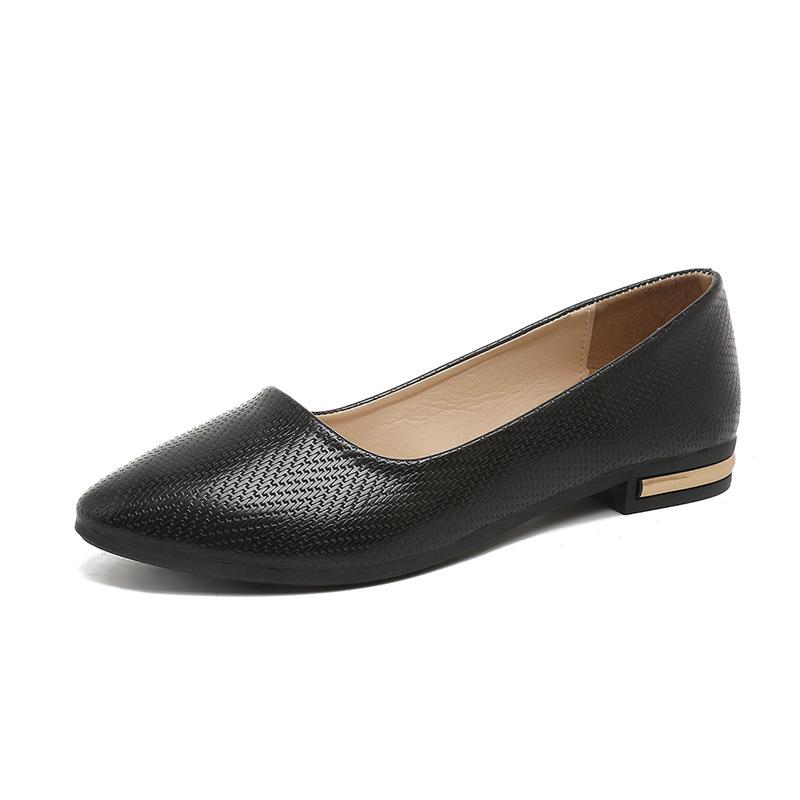 Fashion 2025 Women's Slip -on Boat Shoes Ladies Elegant Sexy Casual Loafers Woman Basic Pointed Toe Microfiber Ballet Flats Womens Shoes