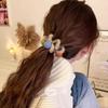 1 Piece of Simple and Fresh High Elasticity Fashionable Telephone Coil Rubber Band Matte Hair Accessory 7 * 7 * 2cm