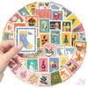 50Pcs/Set Pink Christmas Stamp Series 02 Stickers DIY Fashion Waterproof Doodle Decals Stickers