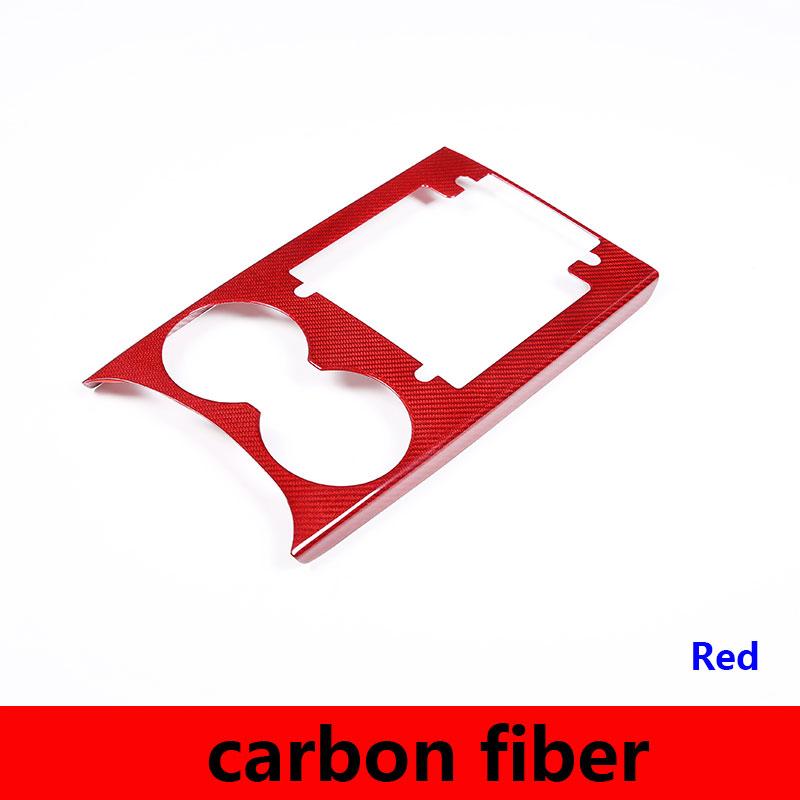 

Real Carbon Fibre For Porsche MACAN 2014-2026 Car Central Control Water Cup Holder Panel Frame Panel Cover Trim Car Accessories
