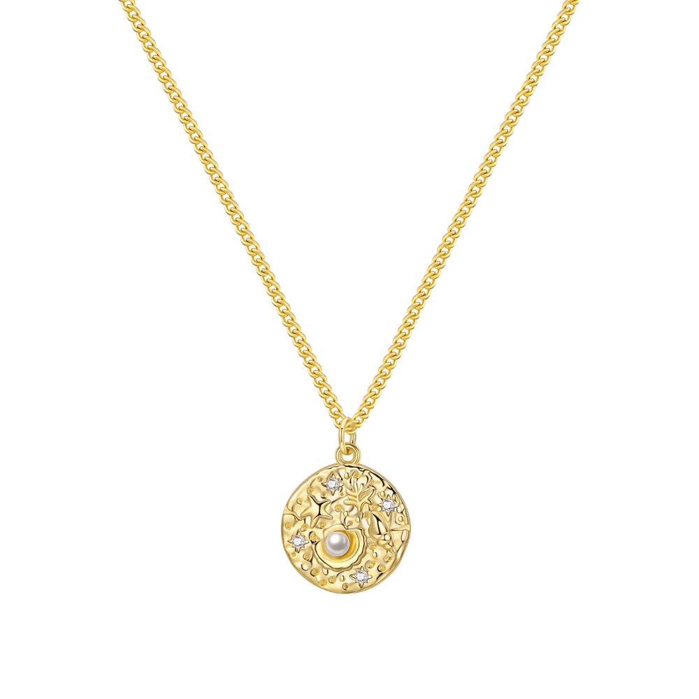 Relief Necklace Niche Design Temperament Light Luxury Collarbone Chain Versatile Pendant Female