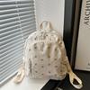 New backpack, flower print casual backpack, fresh, cute and sweet, light bag for students to go out in class