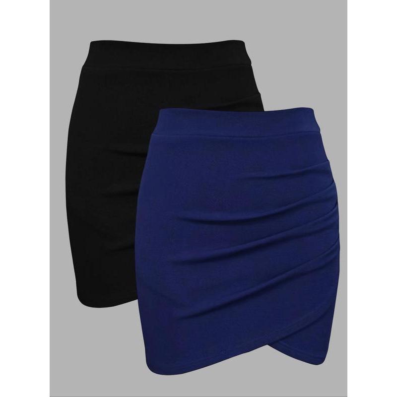 M 50279 European & American High-Waisted Mini Pencil Skirt: Stylish Tight Fit