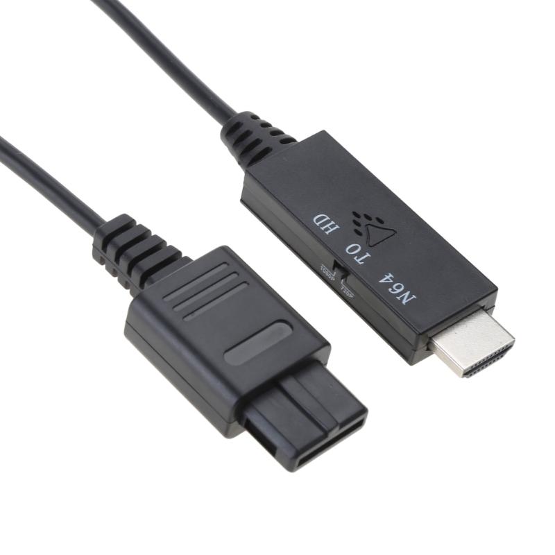 Game Adapter Cord Wire Line N64 Male to HDMI-compatible Male Converter Adapter for SNES/NGC/SFC/N64 720P 1080P Adapter