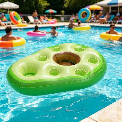 Portabevande Gonfiabile Yousheng Avocado Ananas Albero di Cocco Galleggianti per Bevande in Piscina Estate Spiaggia Feste in Piscina Portabicchieri Galleggiante