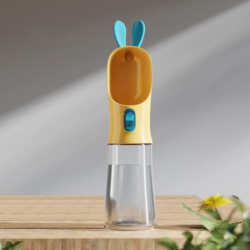 

Портативная 400 мл бутылка для питья для кошек и собак, бутылка для переноски воды и зерна, дорожная бутылка для питья для щенков, миска для питья