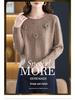 3D Flower Woolen Sweater - Women's Round Neck Autumn & Winter Versatile Base Shirt  