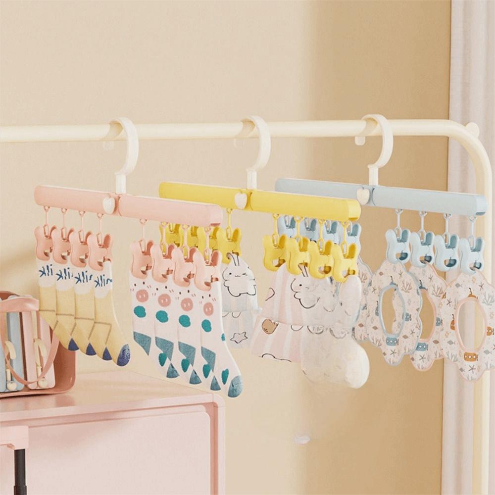 Traceless Laundry Hanger Portable Baby Clothes Hanger Folding Drying Rack  Baby Clothes