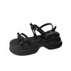 2026 Damen Sommer Sandalen mit dicker Sohle 2026 Heißer Verkauf Studenten Offene Zehenpartie Bequeme Schuhe Designer Mittelhoher Absatz Flache Damen Sandalen Schuhe