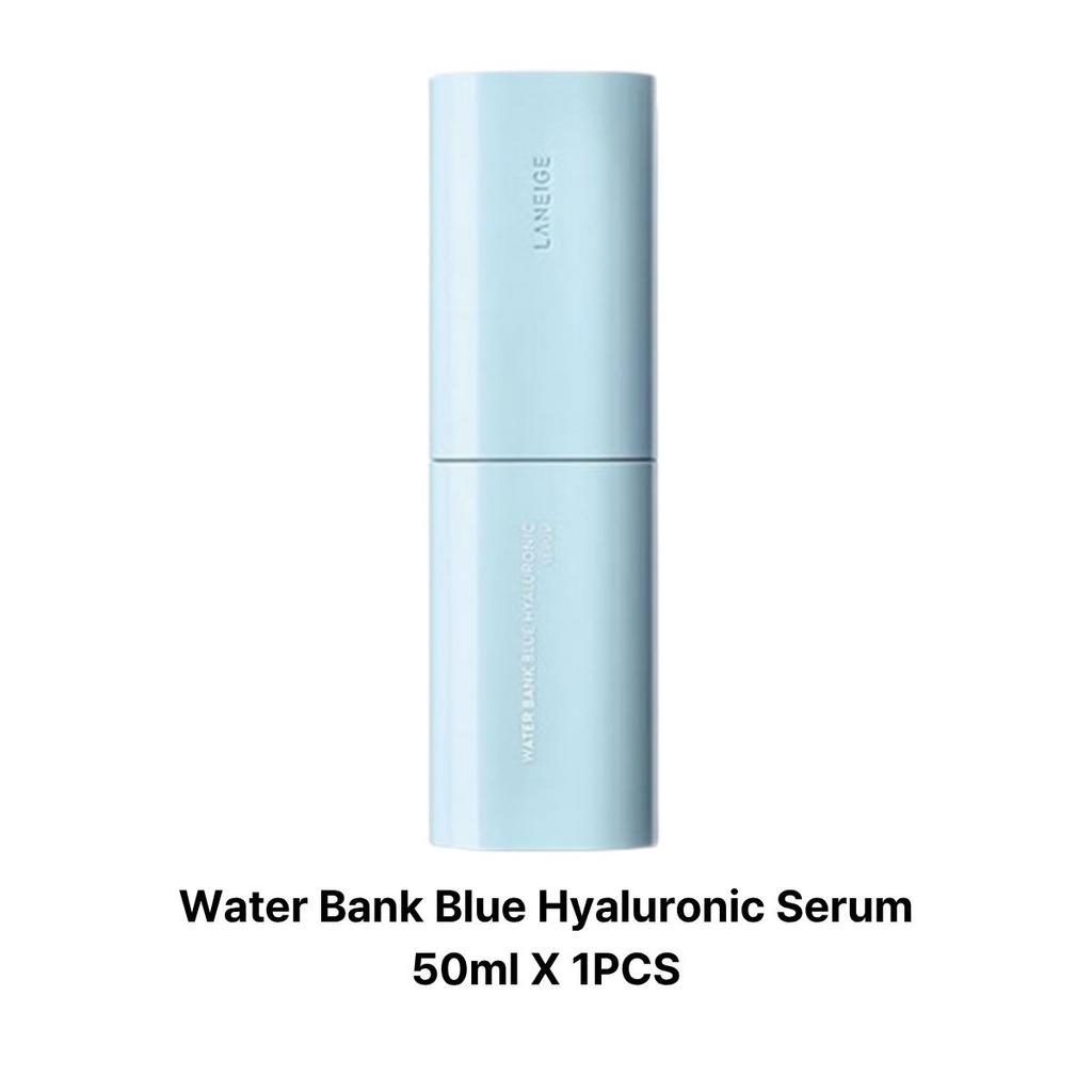 LANEIGE Water Bank Blue Hyaluronic Moisture Cream 50ml + Serum 50ml Set - Deep Hydration