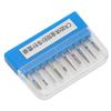 10 Stück Dentalbohrer-Set für Krankenhauskliniken, Edelstahl-Polierbohrer für Hochgeschwindigkeits-Handstück