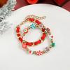 Christmas and New Year element jewelry colorful soft pottery ins color matching wind beaded bracelet