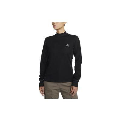ACG Dri-Fit Adv Goat Rocks Quick-Dry Outdoor Casual Long-Sleeve Mock Neck T-Shirt Women Tops Black FB8005-010