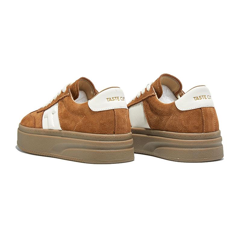 Fashion AIYUQI Women Sneakers Shoes 2025 New Flat Genuine Leather Female Virtue Training Shoes Large-Size Casual Skateboard Shoes Female