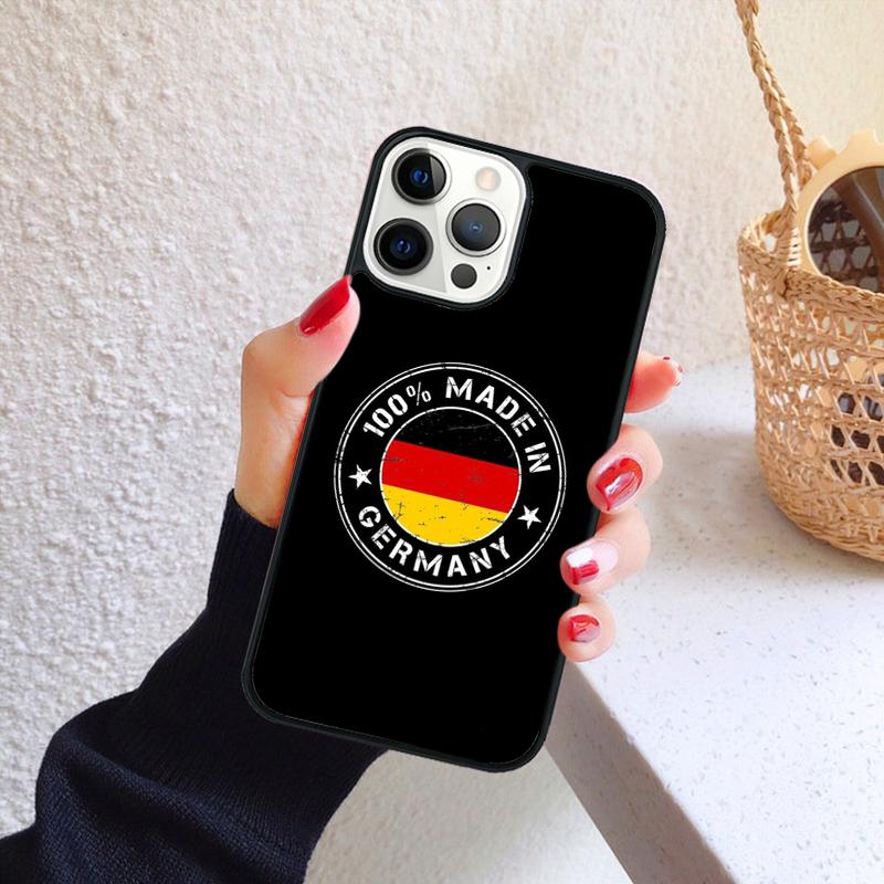 Germany Flag National Emblem Phone Case for iPhone 17 Air 16 PRO MAX 15 14 PLUS 11 12 13 Back Cover Fundas Shell