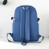 Four-Piece Backpack Set Girls Large Capacity Backpack Solid Color Junior High School Student School Bag