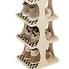 Shoe Rack Single Pairs Shoe Shelf Space Saving Shoe Orgainzer Tower for Home Door Bedroom 4 Layers