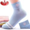 Langsha Women's Pure Cotton Ankle Socks 6-Pack