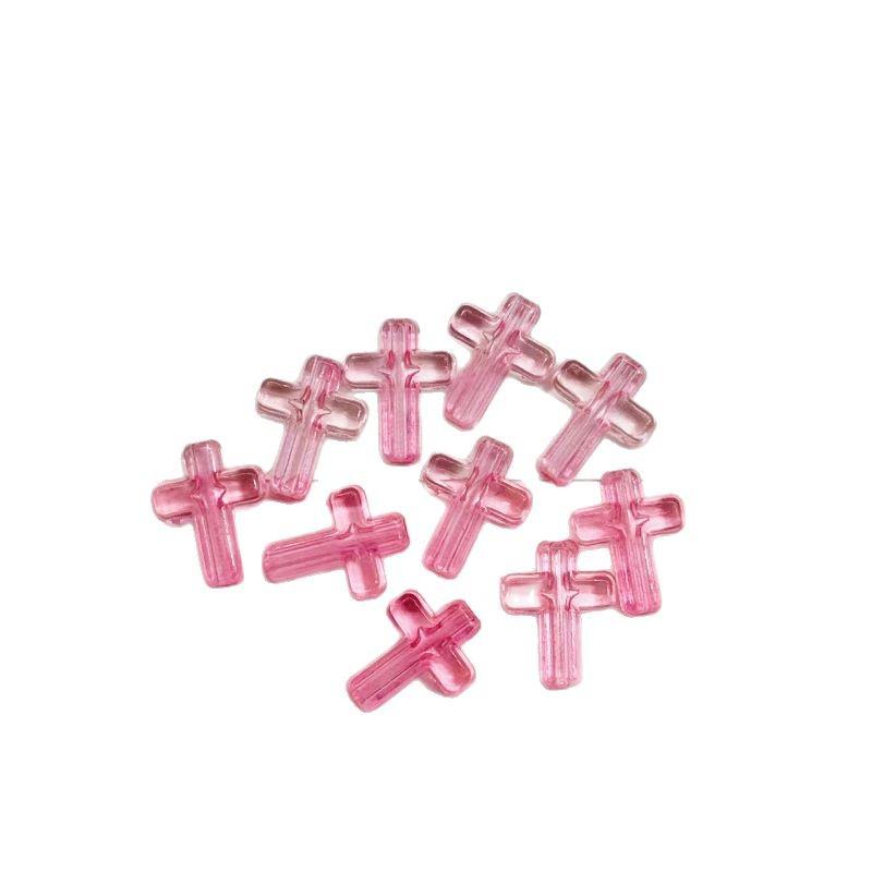 Acrylic Transparent Colored Beaded Badge/Card Holder Bracelet