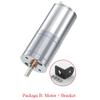 JGA25-370 DC 12V 24V 12U/min-1360U/min Getriebemotor Großes Drehmoment Hohe Leistung Schneckengetriebemotor Umkehrgetriebemotor