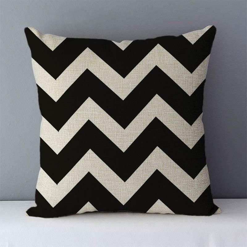Quality Cozy Popular Geometric Couch Cushion Cover Home Decorative Pillows 45X45Cm For Bed Seat Back Cushions Bedding Pillowcase