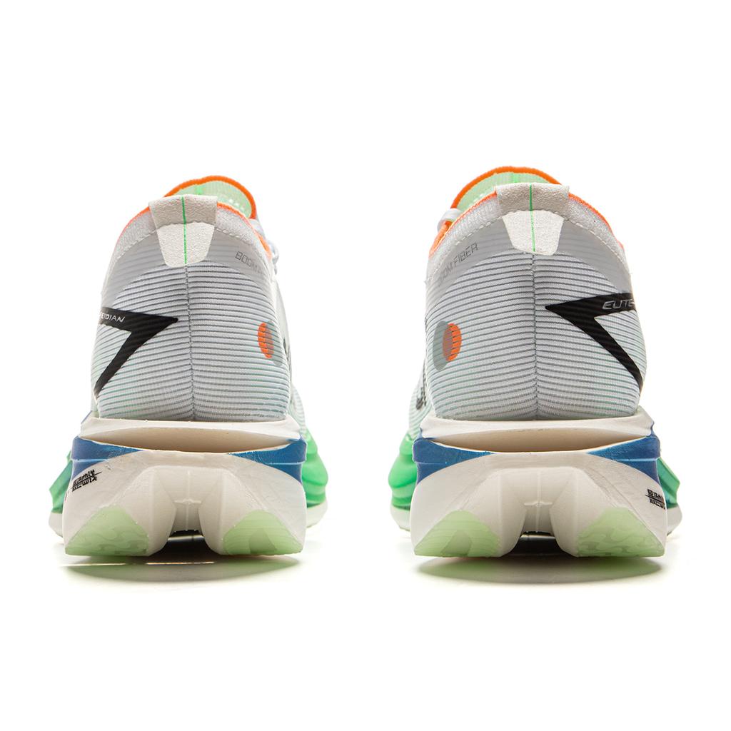 New LiNing Flyco 5 ELITE Cushioning, Slip Resistant, Rebound Low Top Marathon Racing Running Shoes Unisex White Green Blue ARMV003-11