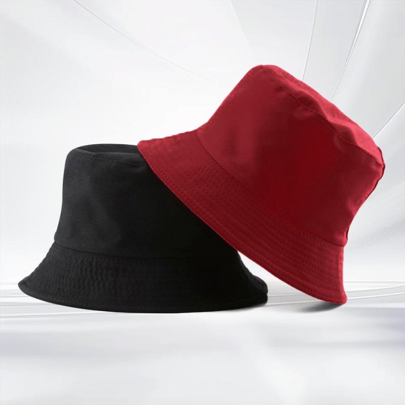 Double-sided Bucket Hat Embroidered Casual Versatile Basin Hat Summer Sun Protection Sun Hat Couple Hat Tide