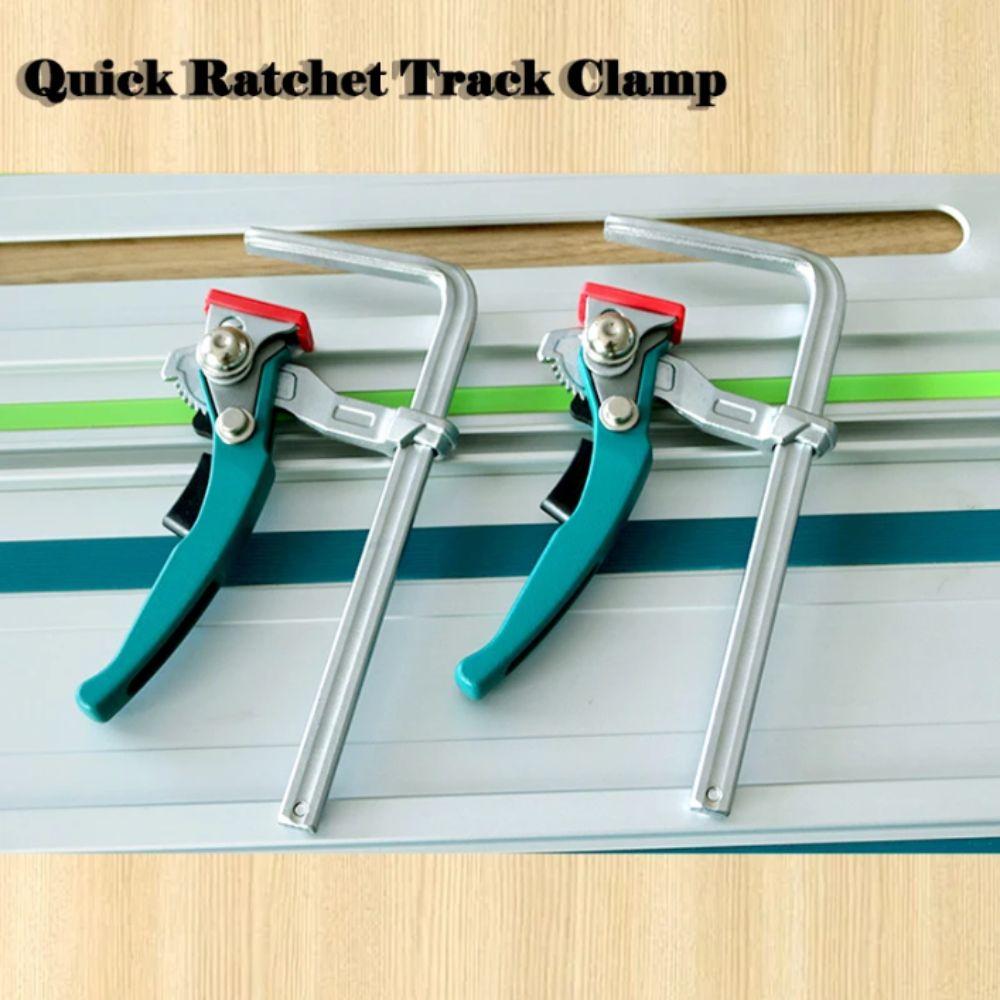 Zinc Zinc Alloy Steel Ratcheting Table Clamp Quick Ratchet Rail Clamp Quick Release Clamp  Woodworking