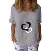 IHUASU Moda Donna Casual Manica Corta Scollo a V Bluse e Camicie