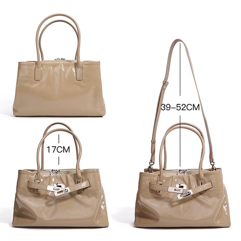Spring New Women's Leather Handbag, Casual Crossbody Shoulder Bag Versatile Designer Purse for Daily & Evening