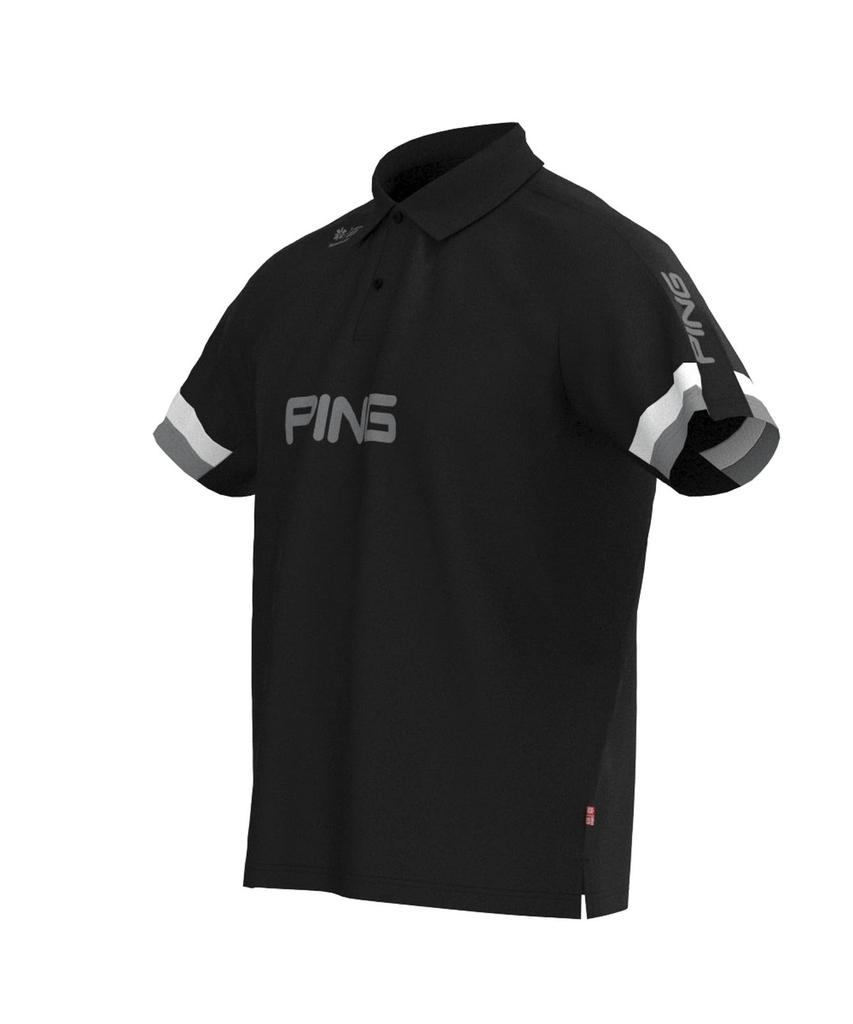 Ping Apparel Short Sleeve Polo Shirt Golf Size LL Men's [AddElm Series] (ADD.03 Technology) / / 621-3260803 010_Black,