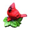 Resin Red Bird Figurine Lawn Ornament Garden Decor for Indoor Outdoor Micro Landscape Bookshelf Home Decoration