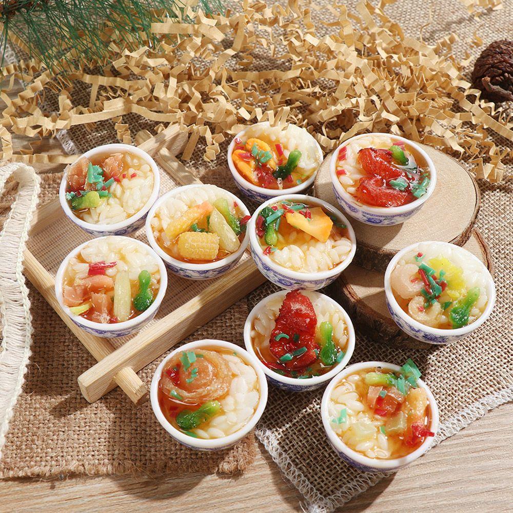 1PC Random Chinese  Accessories  DIY Kitchen Miniature  house Dollhouse Decoration Fake Food