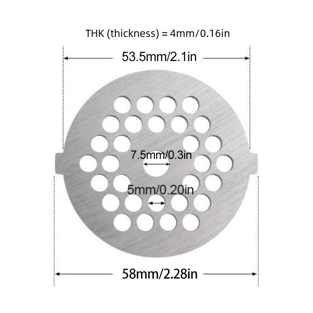 Stainless Steel Knife & Grate for Meat Grinder and Sausage Maker