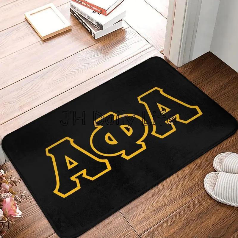 

Alpha Phi Alpha Print Doormat Home Carpet Decor Soft Living Dining Room Bathroom Non-Slip Rug for Front Door Entrance Floor Mat 40X60cm