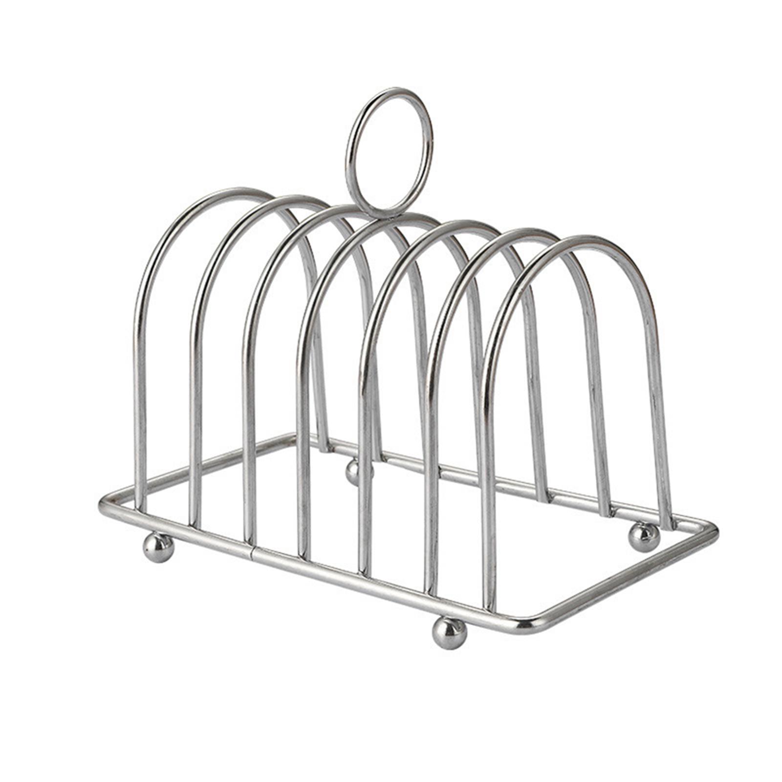 

High Quality Brand New Bread Rack Bread Holder With 6 Slots 1 Pc 14.5*8*7.8cm Erving Dining Stand For Home/restaurant