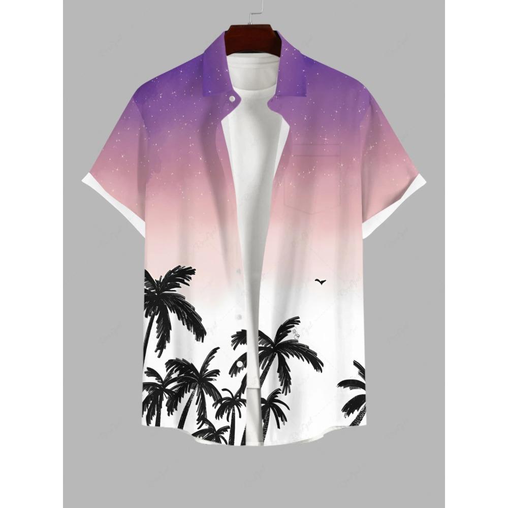 Hawaiianisches Ethno-Muster Design 3D-gedruckt Herrenhemd Sommer Casual Bedruckt Kurzarm Strand Hawaiianische Oberteile Herrenbekleidung