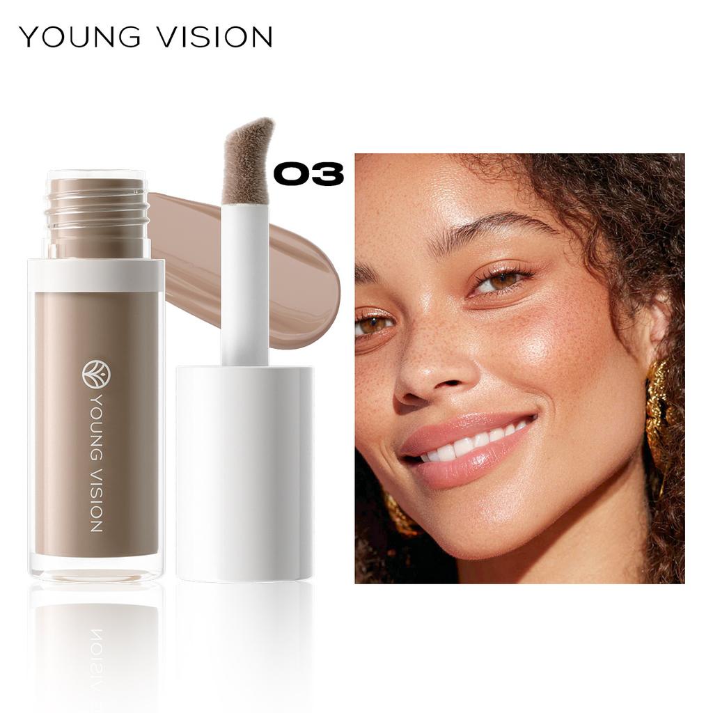 Wheat Tone Moisturizing Liquid Concealer Oil Control Invisible Full Coverage Pores Dark Circles Ivory Foundation Cream Makeup