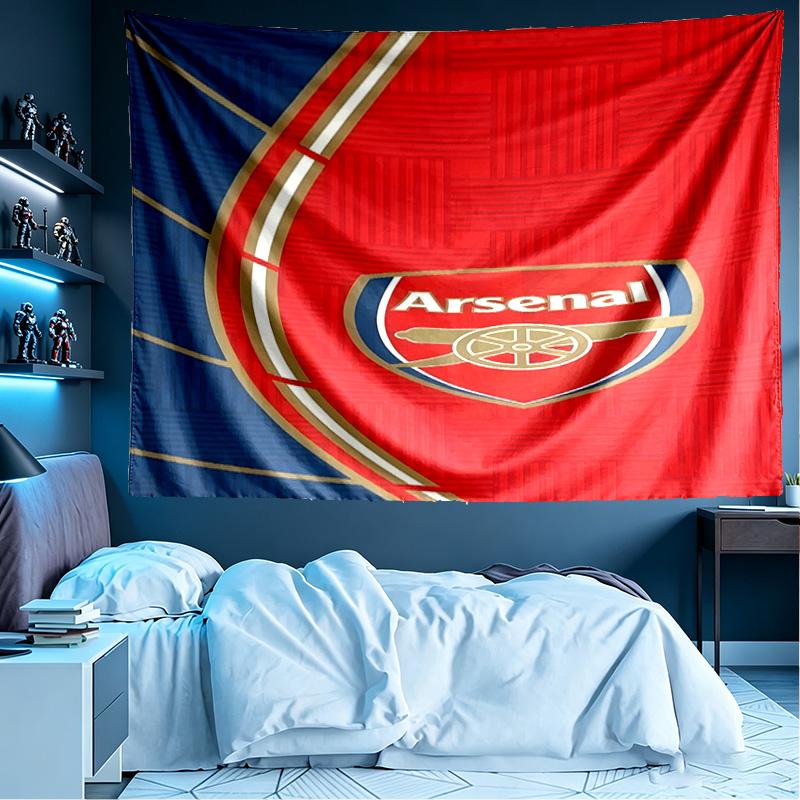 Arsenal F.C Print Tapestry, Lightweight Wall Hanging, for Bedroom, Dorm, Living Room, Home Art Decor - Birthday Christmas Gift for Friends