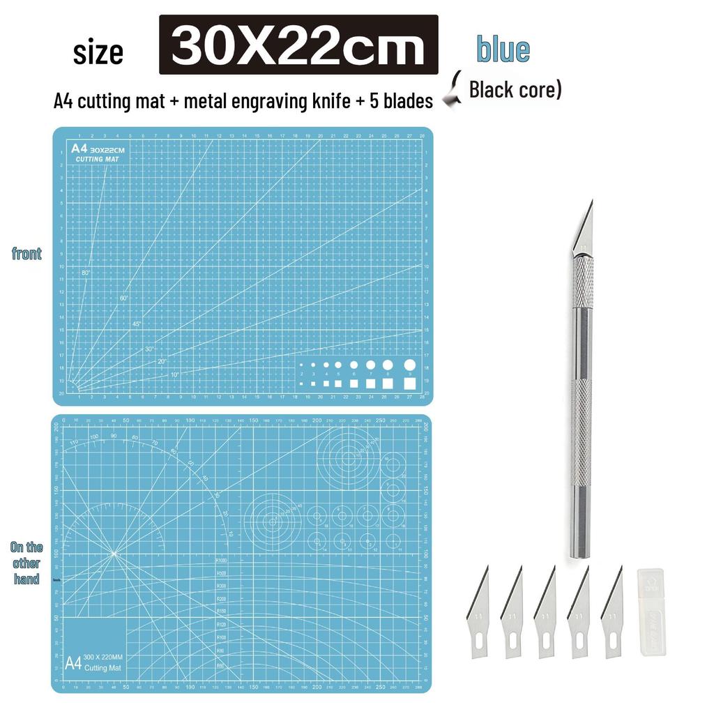 A4 3mm Thick Cutting Mat - Durable Handmade Desktop Pad for Paper Cutting & Writing